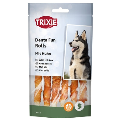 Trixie Denta Fun Chicken Chewing Rolls