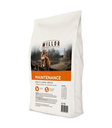 Millor Extruded Adult Maintenance Large Breed 15 kg hondenvoer voor grote rassen.