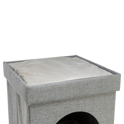 Trixie Kattenmand / Kattenhuis Kimy Soft 2 Verdiepingen Lichtgrijs