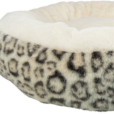 Trixie Hondenmand Leo Soft Rond Pluche Creme / Panterprint