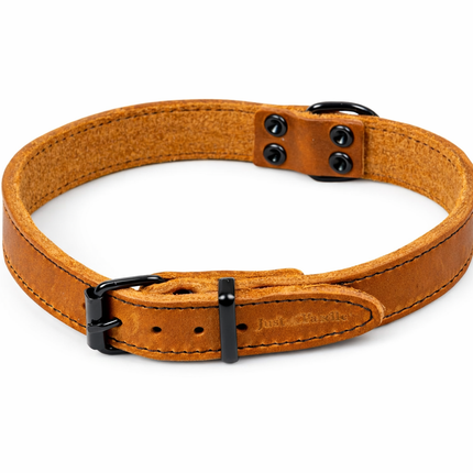 Jack And Vanilla - Halsbanden - Black Label Brede Halsband - Cognac