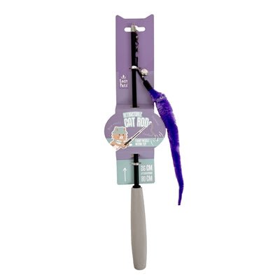 Easypets Uitschuifbare Kattenhengel Worm Paars