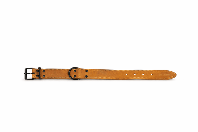 Jack And Vanilla - Halsbanden - Black Label Brede Halsband - Cognac