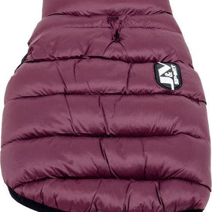 Jack&Vanilla hondenjas - bodywarmer - wind en waterdicht - maat XL - 45cm - paars/bordeaux - hondenbodywarmer