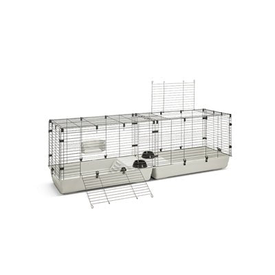 Savic Clubix 200 Knaagdierkooi Zwart / Lichtgrijs