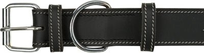 Trixie Halsband Hond Rustic Vetleer Heartbeat Zwart