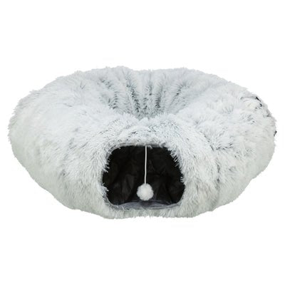 Trixie Harvey Pluche Speeltunnel / Donut Wit / Grijs