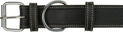 Trixie Rustic Vetleer Halsband Hond Heartbeat Zwart